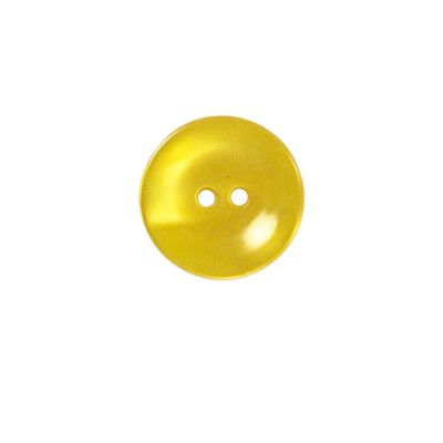 Bouton brillants creusé Giorgio 15 mm - Jaune