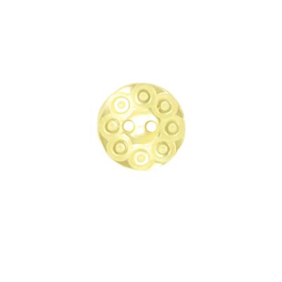 Bouton Victoria spirale fantaisie 13 mm - Jaune