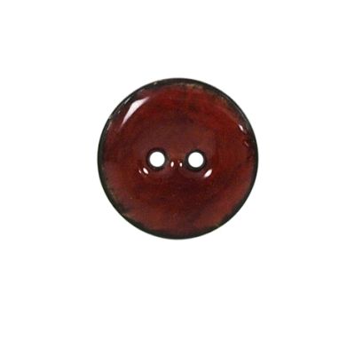Bouton bois laqué Velentino 20 mm - Rouge
