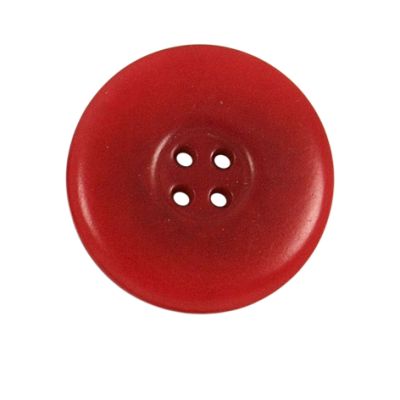 Bouton incurvé Carolina 27 mm - Rouge