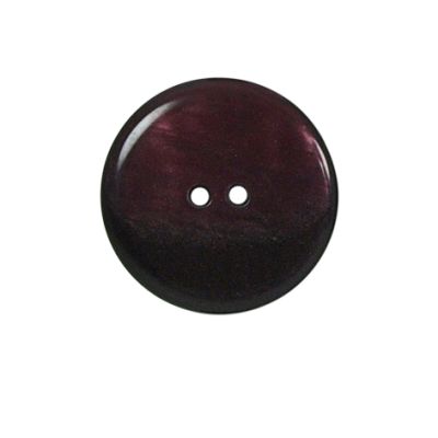 Bouton nacré plat Kate 22 mm - Rouge