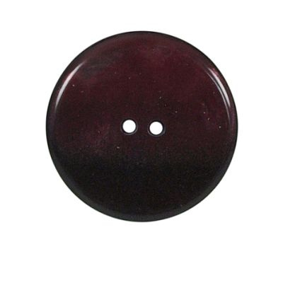 Bouton nacré plat Kate 27 mm - Rouge