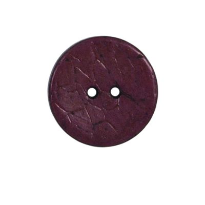 Bouton bois Claudie mat 22 mm - Violet