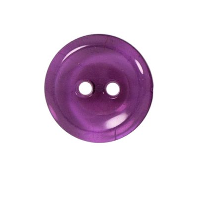 Bouton Cristobal transparent 22 mm - Violet