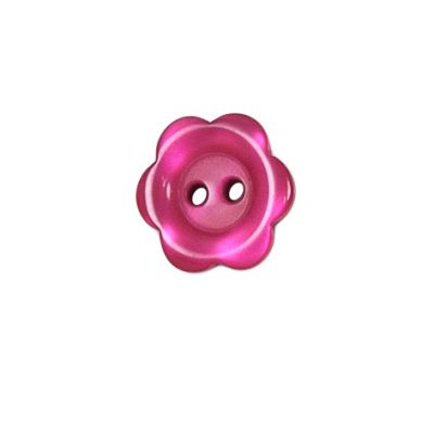 Bouton Yves fleur 15 mm - Rose