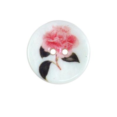 Bouton rose Marcel 22 mm