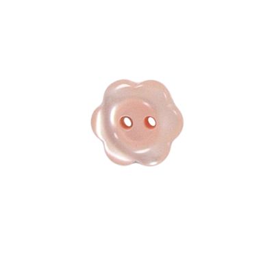 Bouton Yves fleur 12 mm - Rose clair
