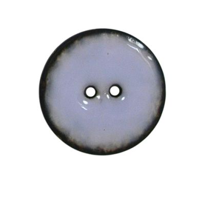 Bouton bois laqué Velentino 25 mm - Gris clair