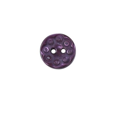 Bouton Victoria spirale fantaisie 13 mm - Violet foncé