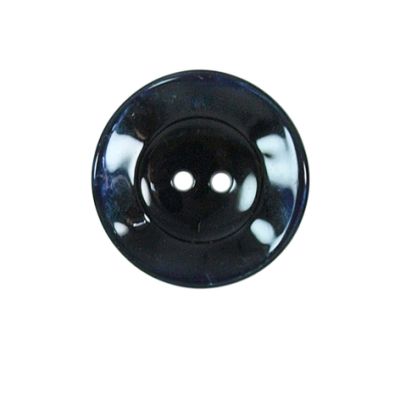 Bouton bord gondolé Agatha 22 mm - Noir