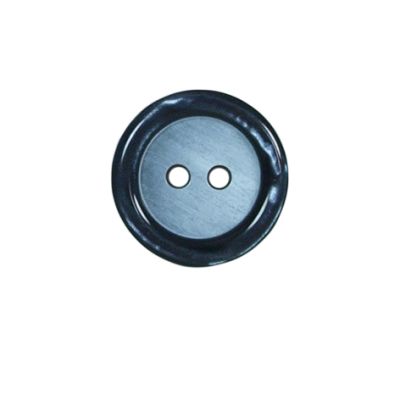 Bouton effet nacré Loris 18 mm - Bicolore Bleu 