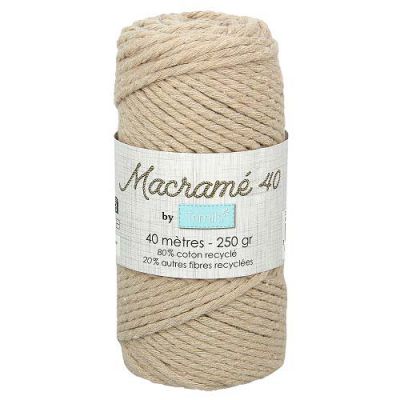 Cordon Coton Macramé 40m - Beige