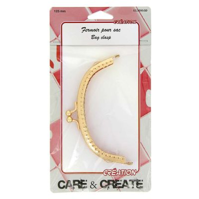 Fermoir pour sac 125 mm Or - Care &amp; Create