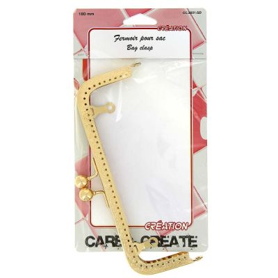 Fermoir pour sac 180 mm Or - Care &amp; Create