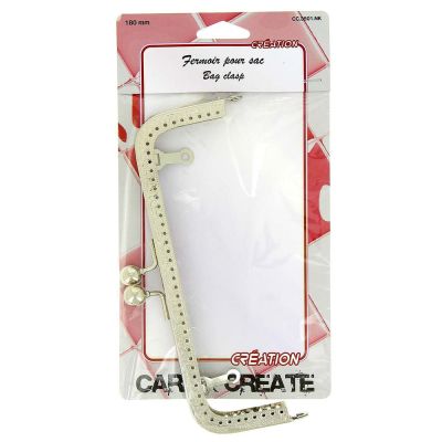 Fermoir pour sac 18 mm Argent - Care &amp; Create
