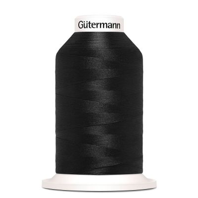 Cône de fil mousse Gütermann Bulky-Lock 1000m - Noir