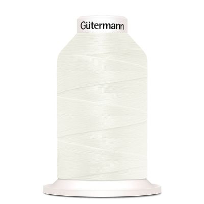 Cône de fil mousse Gütermann Bulky-Lock 1000m - Blanc