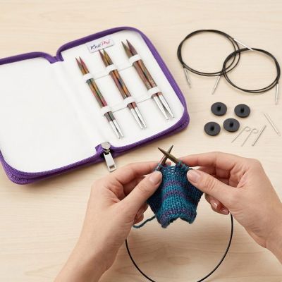 Set d&#039;aiguilles à tricoter circulaires interchangeables Symfonie - Knit Pro