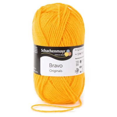 Pelote de fil à tricoter Schachenmayr Bravo 50g - Jaune