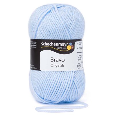 Pelote de fil à tricoter Schachenmayr Bravo 50g - Bleu ciel