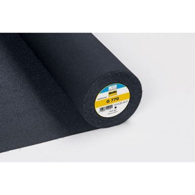 Entoilage Tissé Thermocollant Vlieseline G770 Noir - Par 10 cm