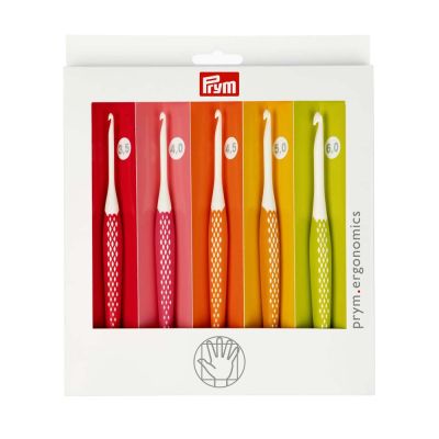 Set de 5 crochets Prym ergonomique 3,5 à 6 mm