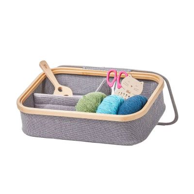 Boîte de rangement Canevas et bambou Prym