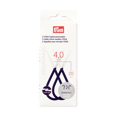Aiguilles pour torsades 4 mm Yoga Prym x2