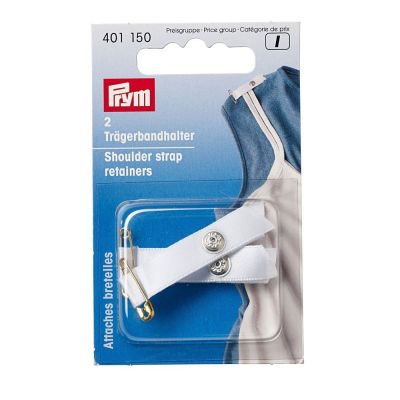 Attaches bretelles avec épingle de sûreté Prym blanc