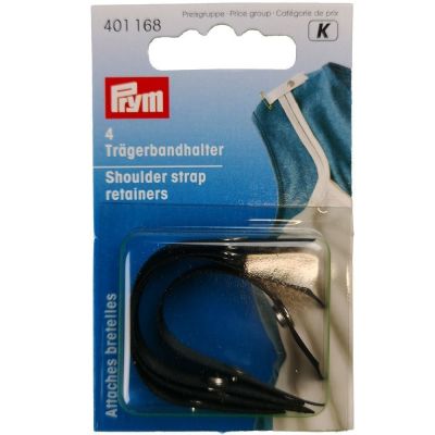 Attaches bretelles avec bouton pression Prym noir