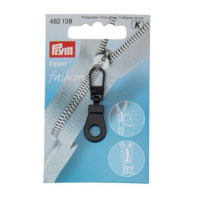 Tirette pour fermeture éclair Prym Fashion Oeillet Noir