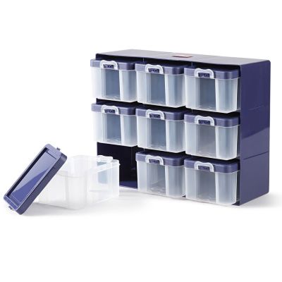 Casier de rangement avec 9 boîtes