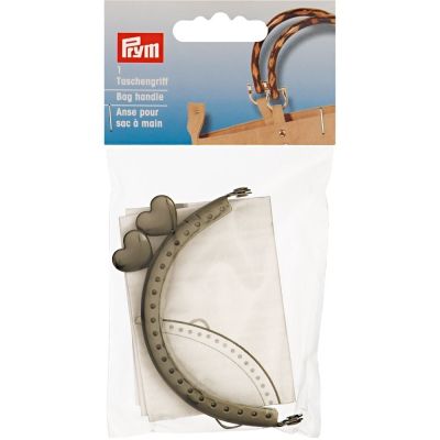 Fermoir pour sac à main Prym Linda argent foncé