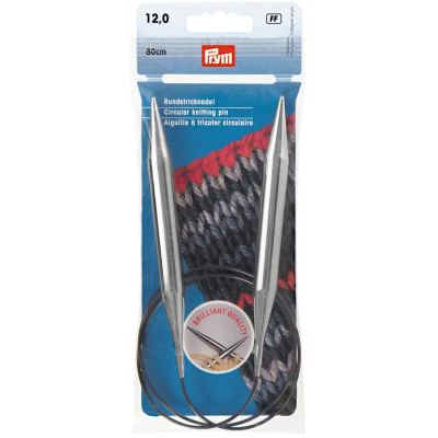 Aiguilles à tricoter circulaires Prym 80 cm - 10 Tailles