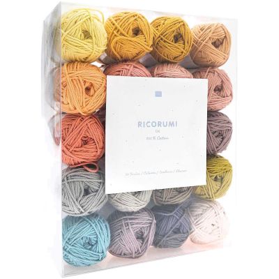 Coffret de 20 pelotes Coton Ricorumi - Rico Design