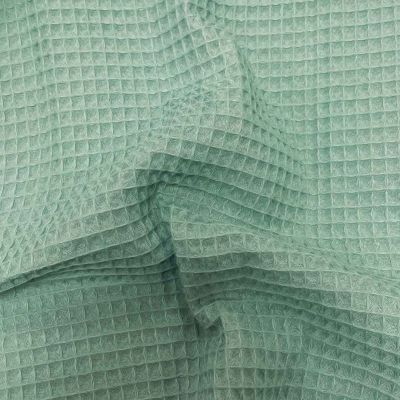 Tissu Nid d&#039;abeille uni Vert amande - Par 10 cm