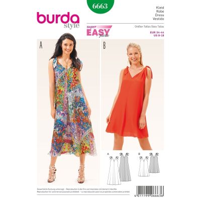Patron Burda 6663 Robe