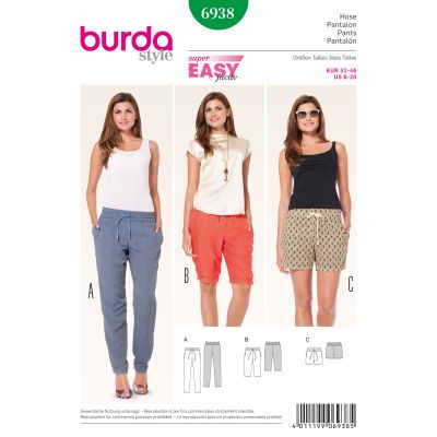 Patron Burda 6938 Pantalon