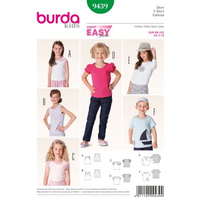 Patron Burda 9439 T-shirt