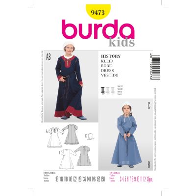 Patron Burda 9473 Robe