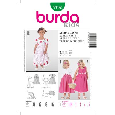 Patron Burda 9702 Robe et veste