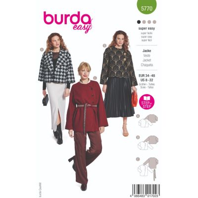 Patron Burda 5770 Veste