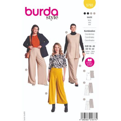 Patron Burda 5793 Ensemble pantalon