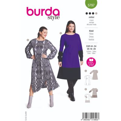 Patron Burda 5797 Robe