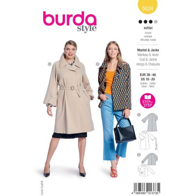 Patron Burda Style 5824 Manteau et veste