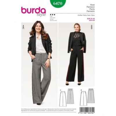 Patron Burda 6470 Pantalon