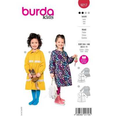 Patron Burda 9217 Robe Enfant
