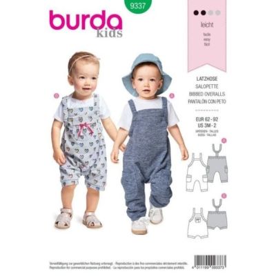 Patron Burda 9337 Salopette Enfant