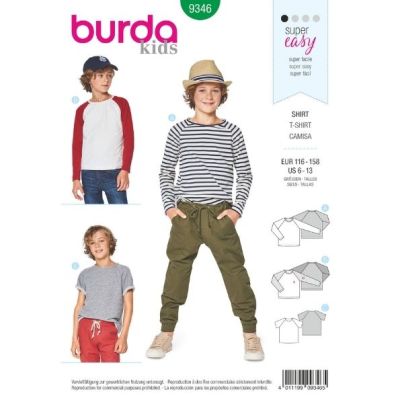 Patron Burda 9346 T-shirt