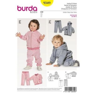 Patron Burda 9349 Veste &amp; Pantalon Enfant
